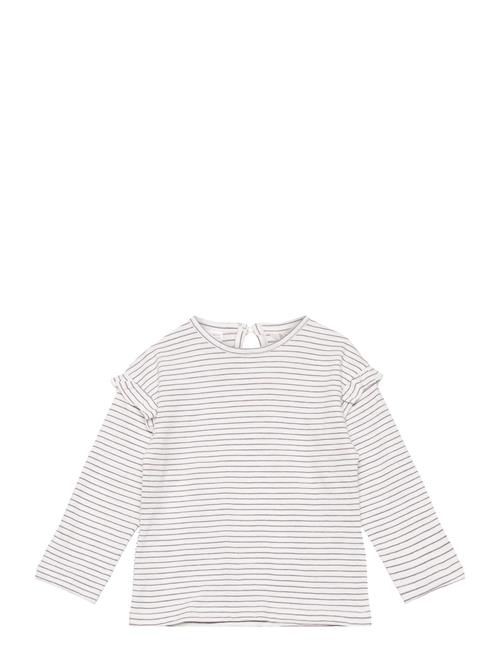 Se Mango Striped Long Sleeves T-Shirt Mango White ved Booztlet