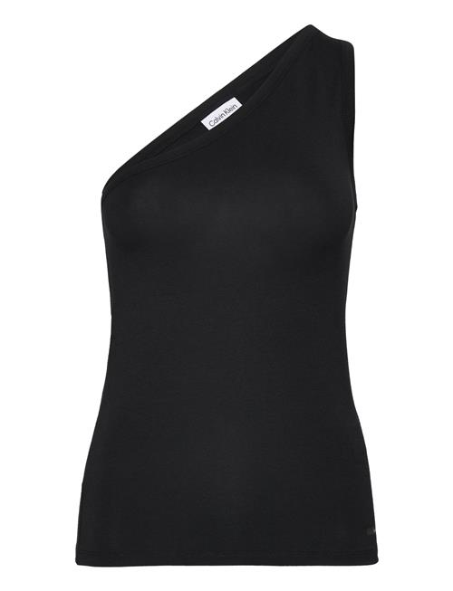 Se Calvin Klein Cotton Modal Shoulder Tank Calvin Klein Black ved Booztlet