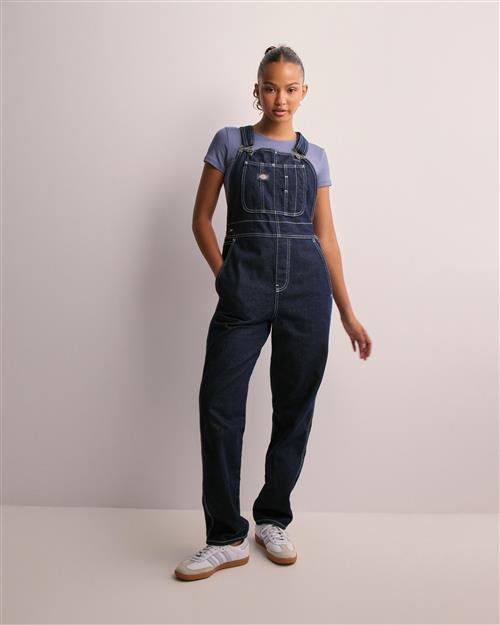 Se Dickies - Blå - Dickies Classic Denim Bib W ved Nelly