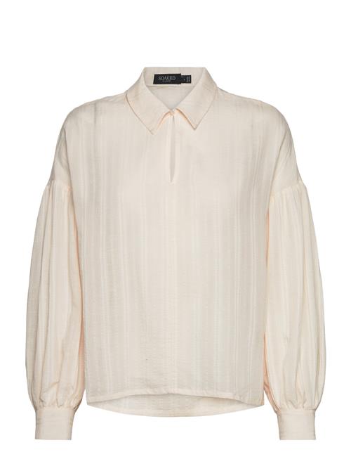 Soaked in Luxury Slamanza Shirt Blouse Ls Soaked In Luxury Cream