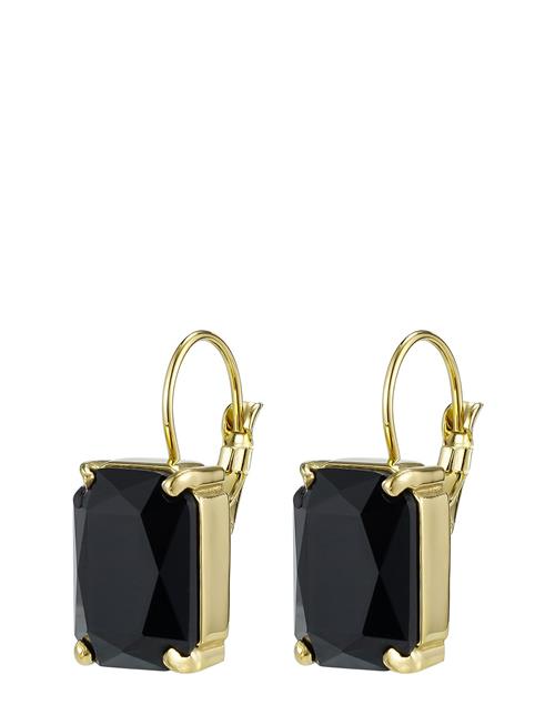 Aspen Earring Brown/Gold Bud To Rose Black