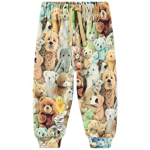 Molo GOTS Simeon Joggingbukser Teddy Friends | Beige | 74 cm