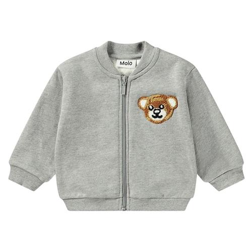 Se Molo GOTS Dazzle Sweatshirt Gråmeleret | Grå | 98 cm ved Babyshop