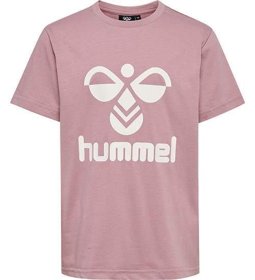 Se Hummel Hummel T-shirt - HmlTres - Woodrose ved KidsWorld