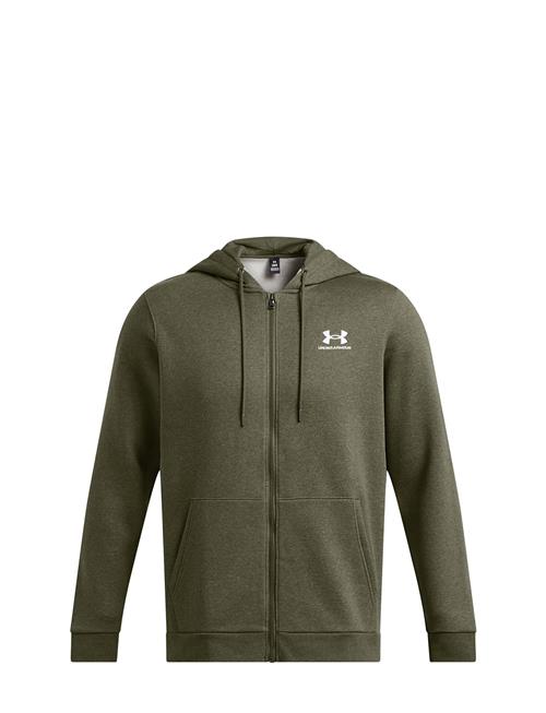 Se Under Armour Ua Essential Fleece Fz Hood Under Armour Khaki ved Booztlet