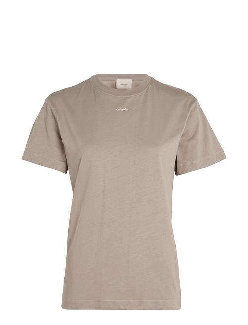 Calvin Klein Nano Logo Regular T-Shirt Calvin Klein Beige