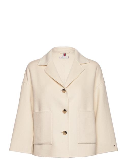 Tommy Hilfiger Light Df Wool Blend Cardi Jacket Tommy Hilfiger Cream