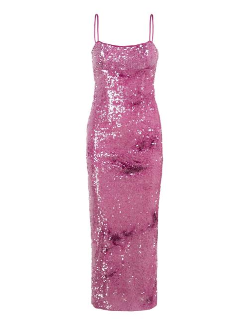 Se Bardot Infinite Sequin Maxi Dress Bardot Pink ved Booztlet