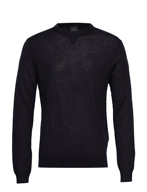 Se Armani Exchange Ax Man Pullover Armani Exchange Navy ved Booztlet