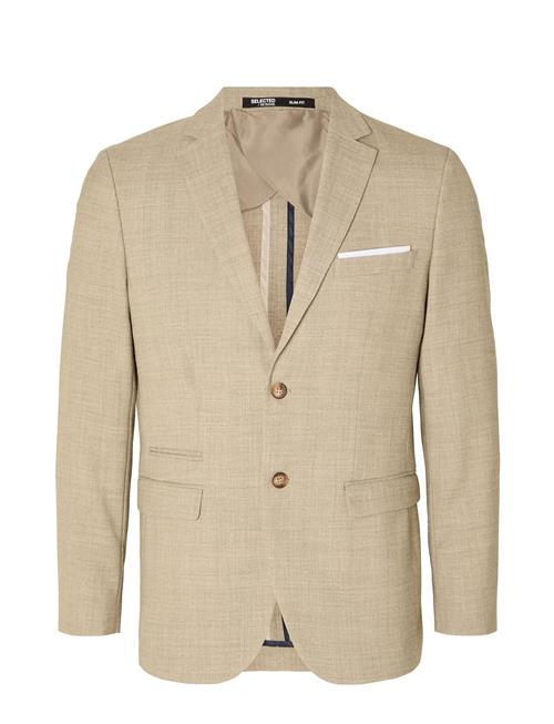 Se Selected Homme Slhslim-Oasis Linen Blz Noos Selected Homme Beige ved Booztlet