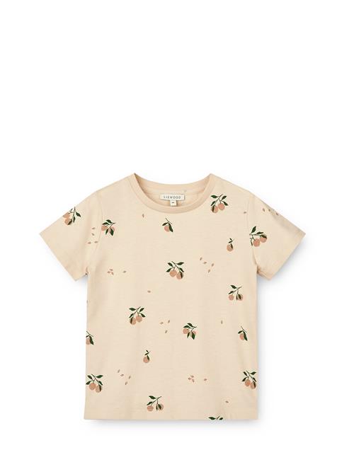 Se Liewood Apia Baby Printed Shortsleeve T-Shirt Liewood Pink ved Booztlet