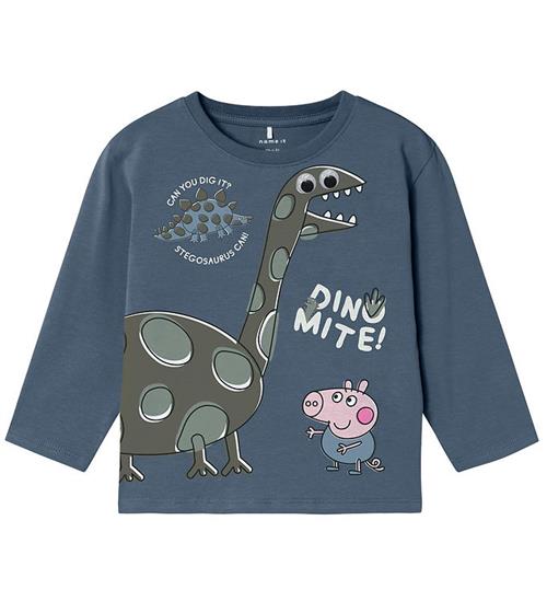 Se Name It Bluse - NmmAbrum Peppa Pig - Bering Sea ved KidsWorld