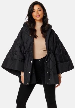 Chiara Forthi Monique Quilted Cape Black L/XL