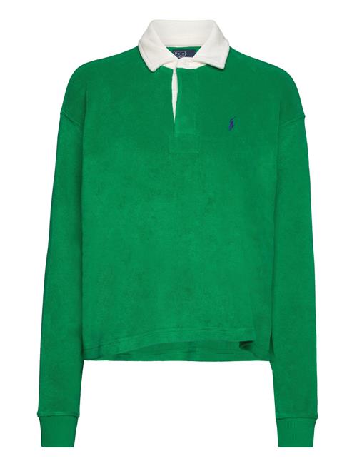 Polo Ralph Lauren Cropped Terry Rugby Shirt Polo Ralph Lauren Green