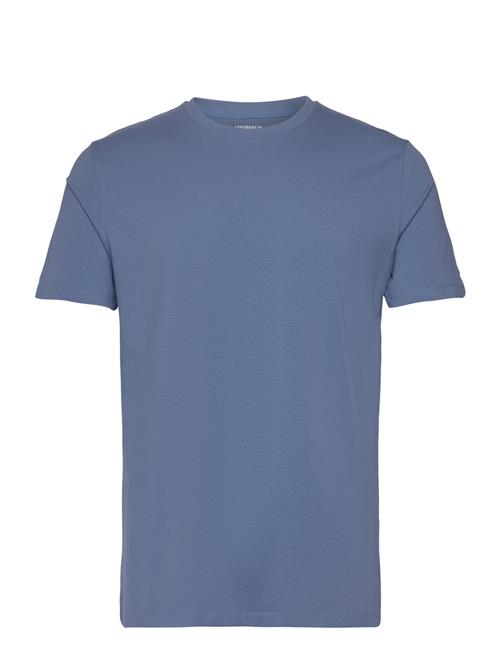 Se Lindbergh Mens Stretch Crew Neck Tee S/S Lindbergh Blue ved Booztlet