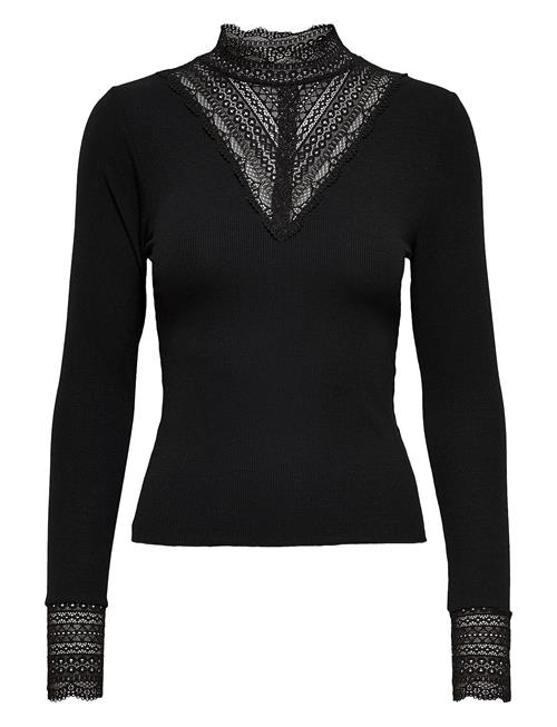 ONLY Onltilde L/S High Neck Lace Top Jrs Noos ONLY Black