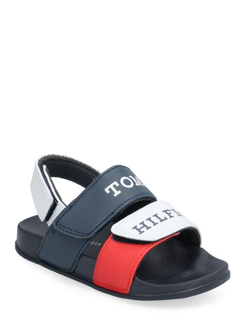 Se Tommy Hilfiger Velcro Sandal Tommy Hilfiger Patterned ved Booztlet