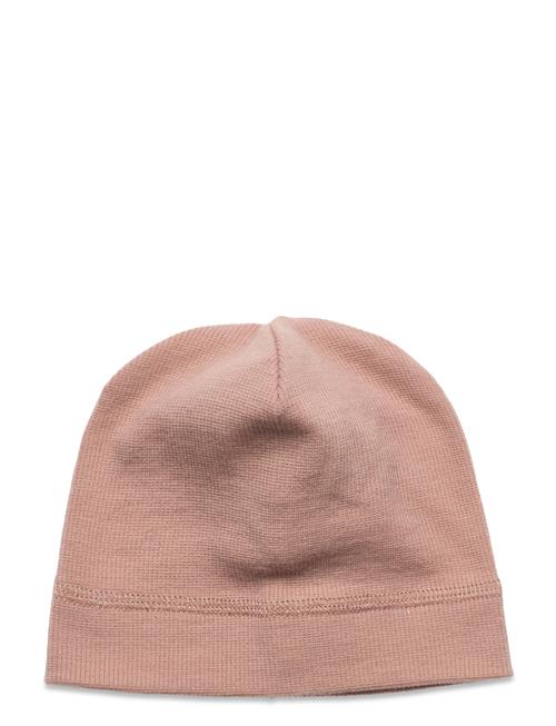 Se Huttelihut Beanie Solid Wool Rib Huttelihut Pink ved Booztlet