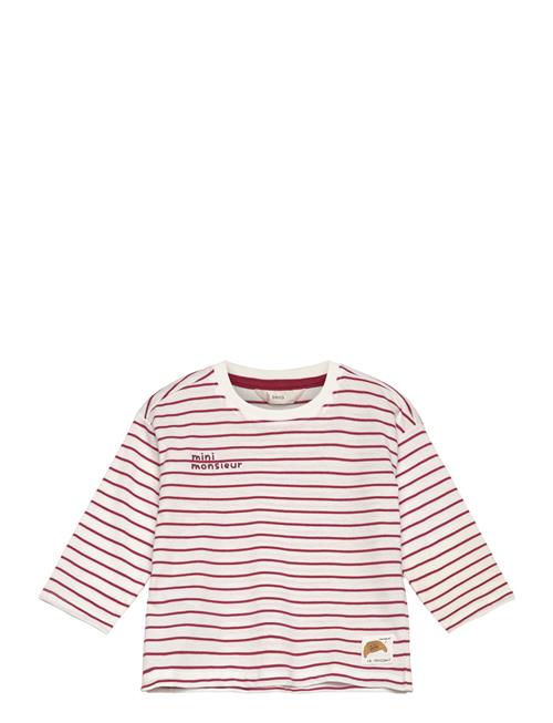 Mango Printed Long Sleeve T-Shirt Mango Red