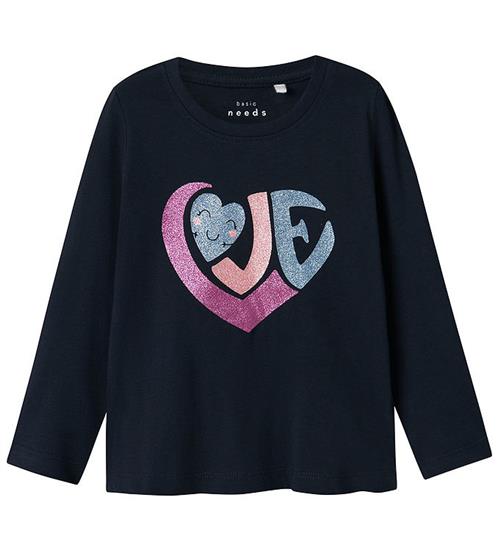 Se Name It Name it Bluse - Nmfiolet - Dark Sapphire/Love ved KidsWorld