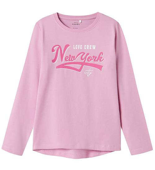 Se Name It Bluse - NkfVix - Pastel lavender/New York ved KidsWorld