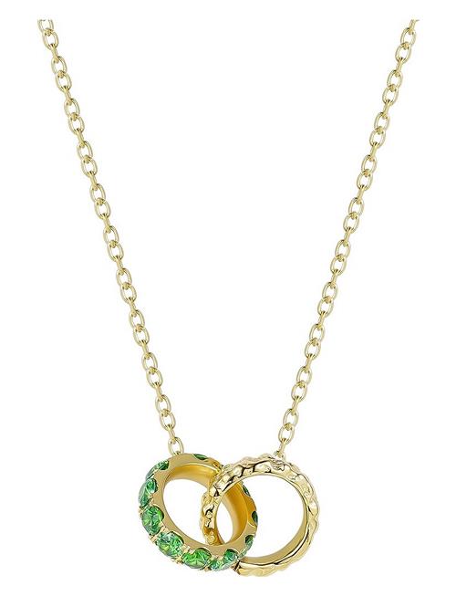 Se Bud to rose Ice Ridge Necklace Green/Gold Bud To Rose Gold ved Booztlet