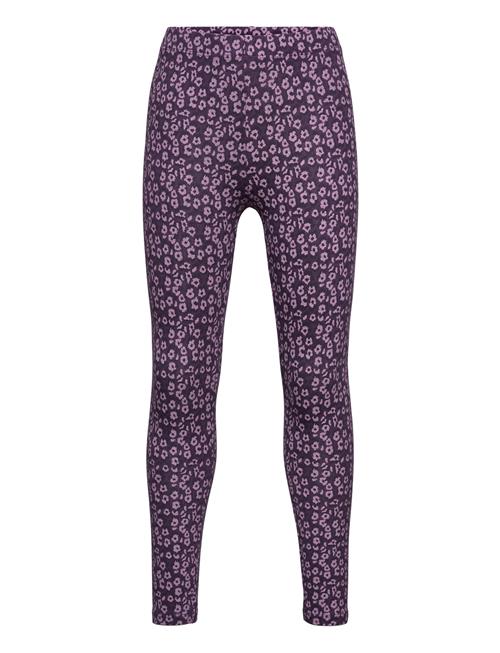 Mango Floral Print Leggings Mango Purple