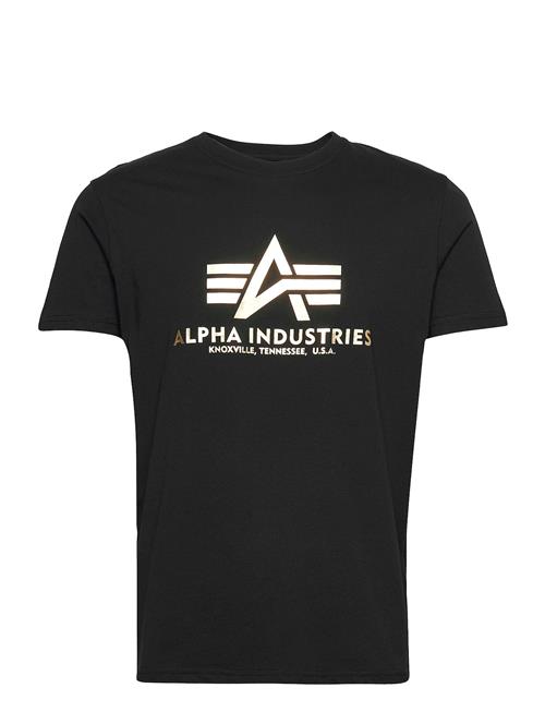 Alpha Industries Basic T-Shirt Foil Print Alpha Industries Black