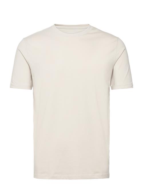 Lindbergh Mens Stretch Crew Neck Tee S/S Lindbergh Cream