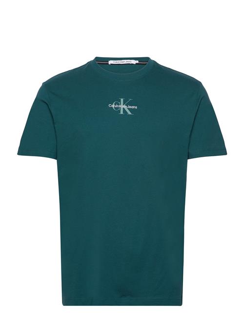 Se Calvin Klein Jeans Monologo Regular Tee Calvin Klein Jeans Green ved Booztlet