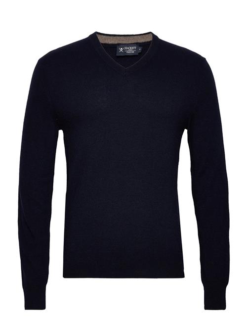 Hackett London Merino Cash Mix V Nck Hackett London Navy