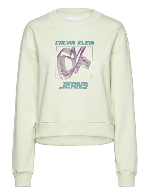 Calvin Klein Jeans Hyper Real Ck Sweatshirt Calvin Klein Jeans Green