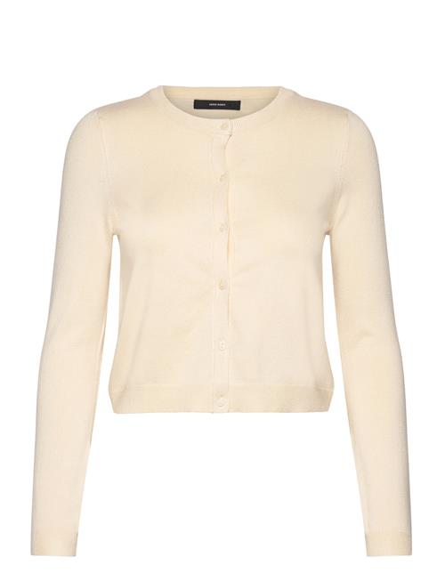 Vmglory Ls O-Neck Short Cardigan Ga Vero Moda Cream