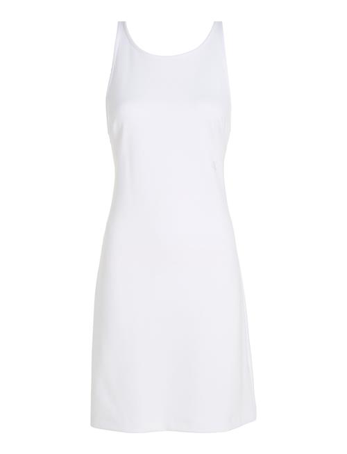 Calvin Klein Jeans Sheen Milano Back Strap Dress Calvin Klein Jeans White