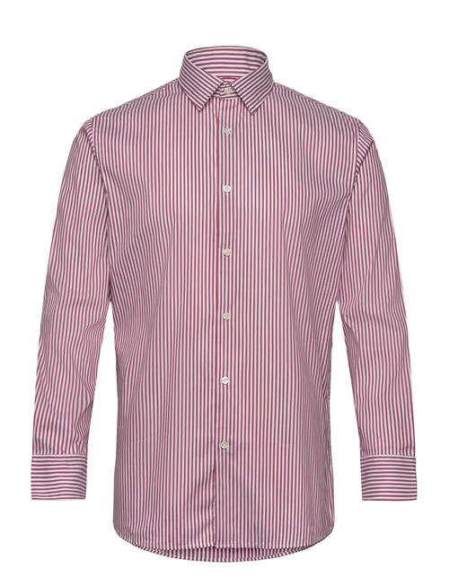 Slhslimsoho-Conner Shirt Ls Stripe Selected Red