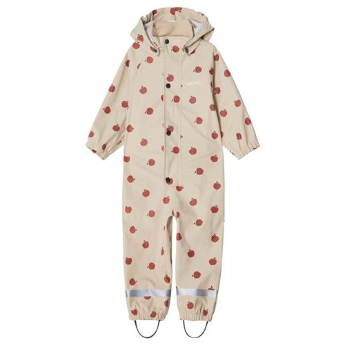 Se Kuling Leeds Mønstret Genanvendt Regndragt Med Æbler Foggy White | Hvid | 122/128 cm ved Babyshop