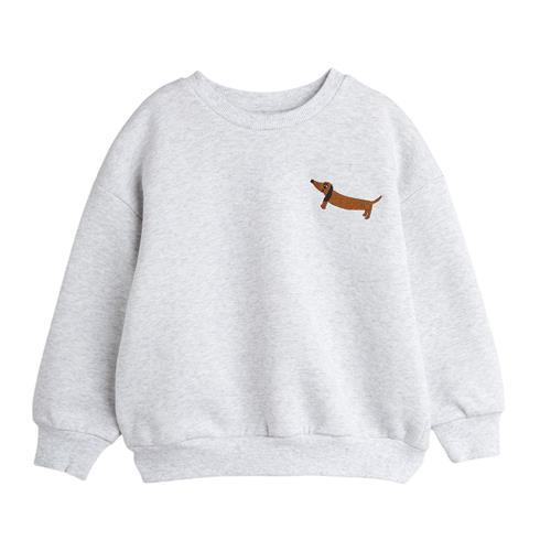 Mini Rodini GOTS Dog Sweatshirt Gråmeleret | Grå | 92/98 cm