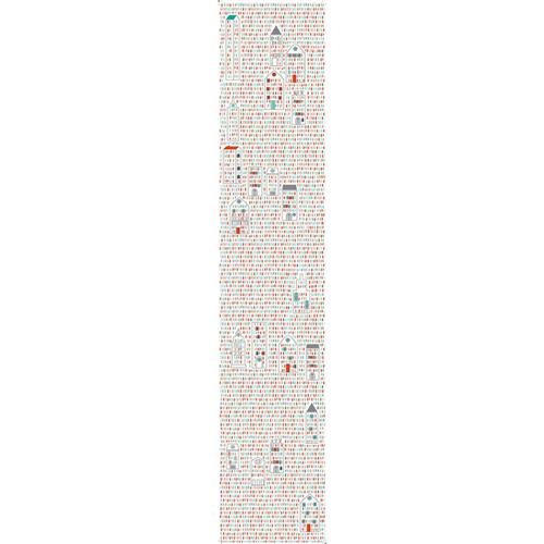 Se Djeco Wallpaper Strip City | Hvid | 0 ved Babyshop