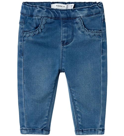 Se Name It Leggings - NbfSalli - Medium Blue Denim ved KidsWorld