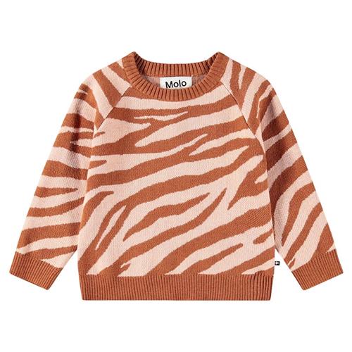 Molo Gilby Strikket Baby Sweater Zebra 74 cm  Rød  74 cm  kvinde