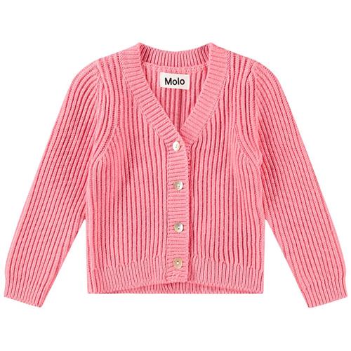 Se Molo Gisella Cardigan Flamingo Plume | Lyserød | 56 cm ved Babyshop