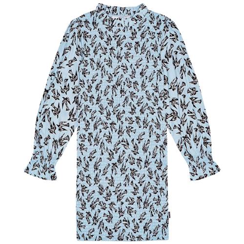 Molo Calesta Kjole Blue Studio Birds 110/116 cm  Blå  110/116 cm  kvinde