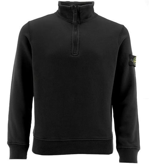 Se Stone Island Stone Island Sweatshirt m. LynlÃ¥s - Sort ved KidsWorld