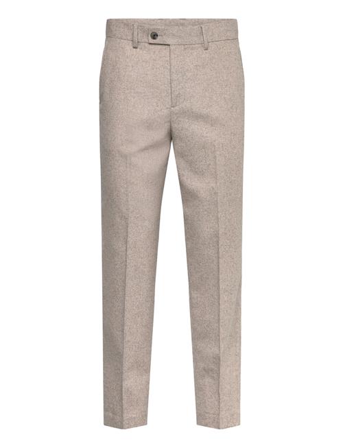 Lindbergh Flannel Wool Blend Formal Pant Lindbergh Beige