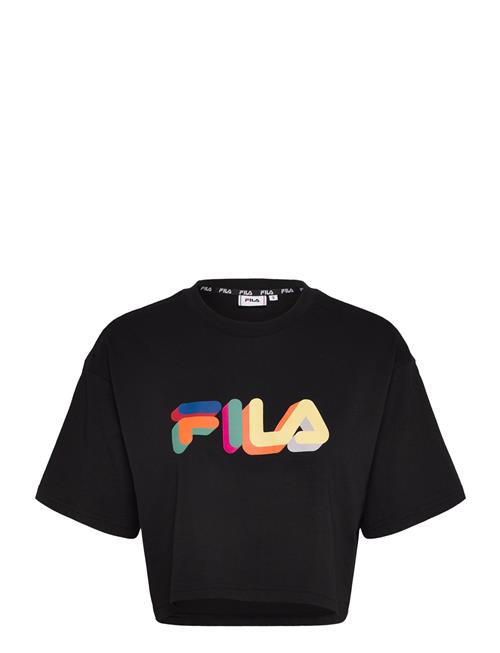 Se FILA Beuna Cropped Graphic Tee FILA Black ved Booztlet