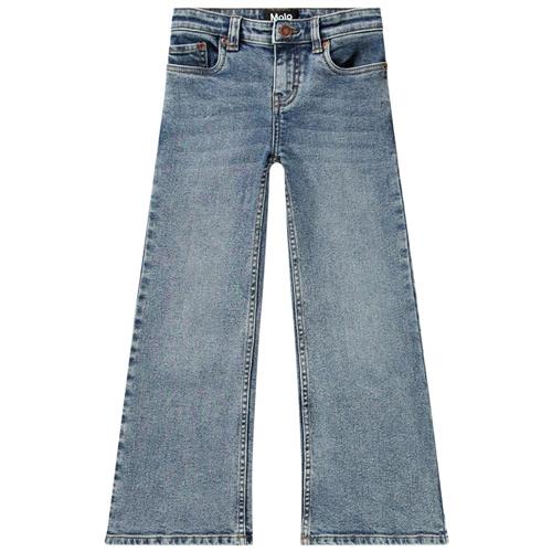 Molo GOTS Asta Jeans Worn Denim | Blå | 104 cm