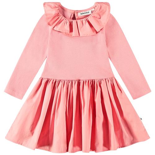 Se Molo GOTS Crystala Kjole Flamingo Plume | Lyserød | 68 cm ved Babyshop