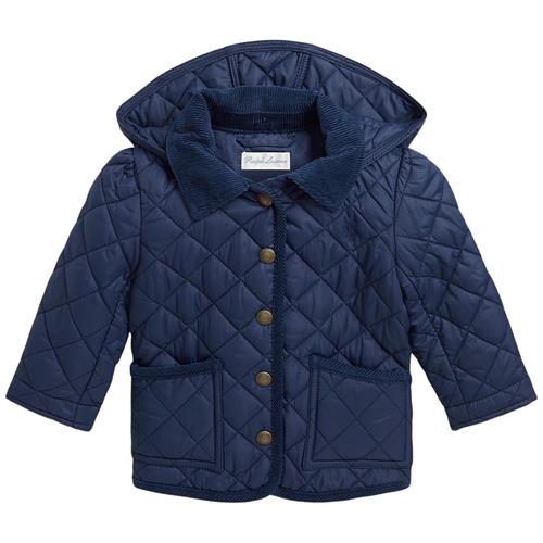 Ralph Lauren Quiltet Babyjakke Navyblå | Marine blå | 12 months