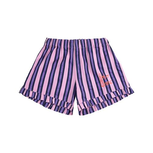 Se Bobo Choses Stribet Flæset Shorts Lyserød | Lyserød | 2-3 years ved Babyshop