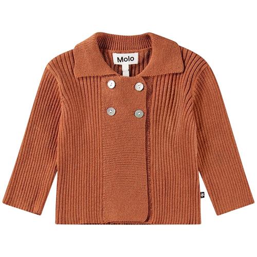 Se Molo Gael Cardigan Brown Sugar | Brun | 68 cm ved Babyshop